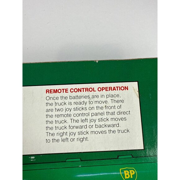 Vintage Bp 1992 Limited Edition 1:24 Remote Control Toy Tanker Truck Not tested - Picture 8 of 8